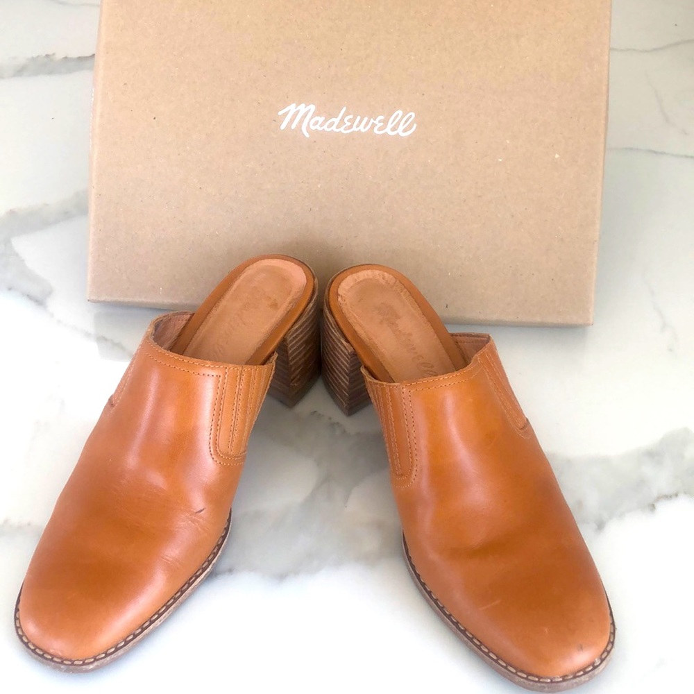 Madewell mules Amber brown 6.5